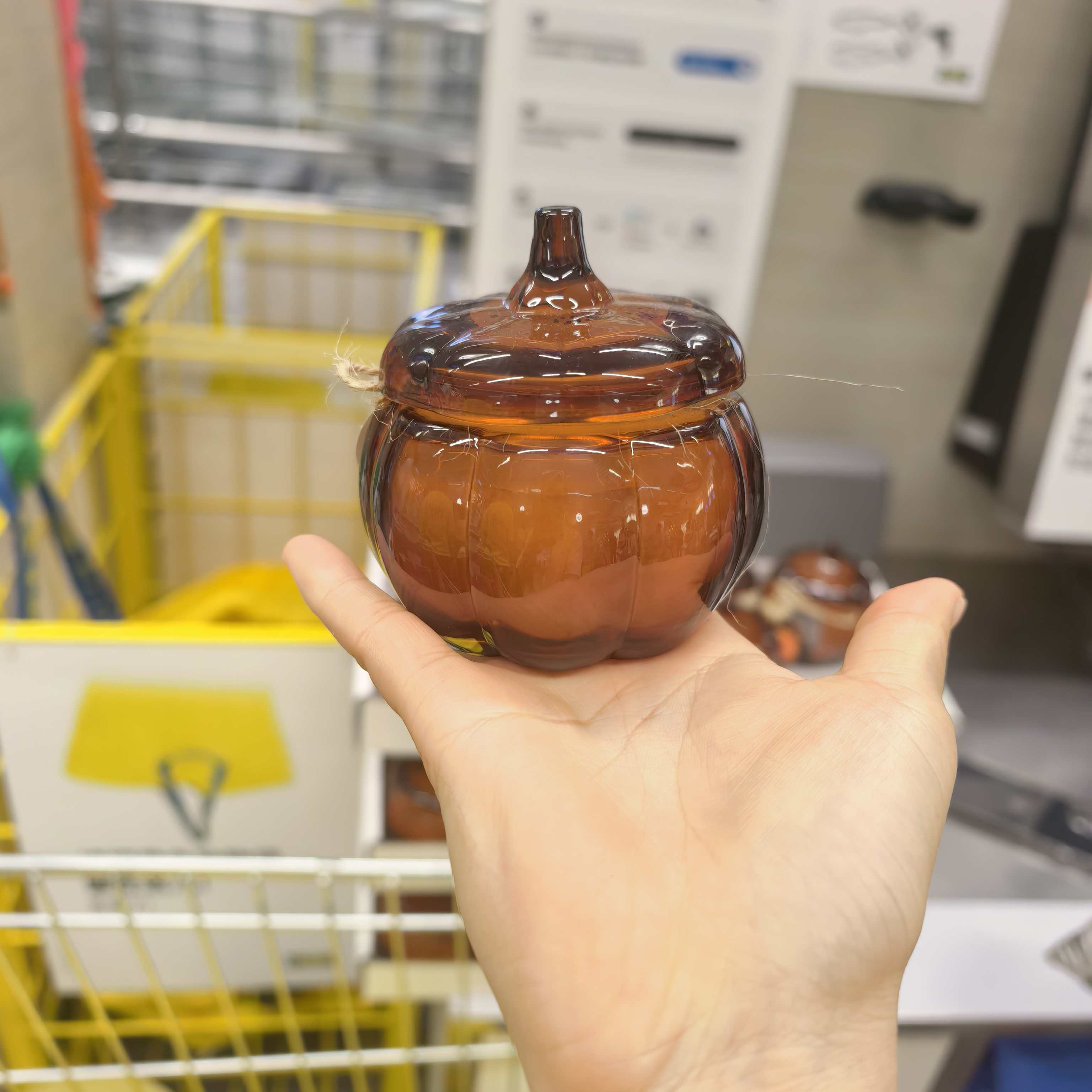 宜家正品拉卓南瓜造型节日蜡烛生日氛围装饰蜡烛摆件