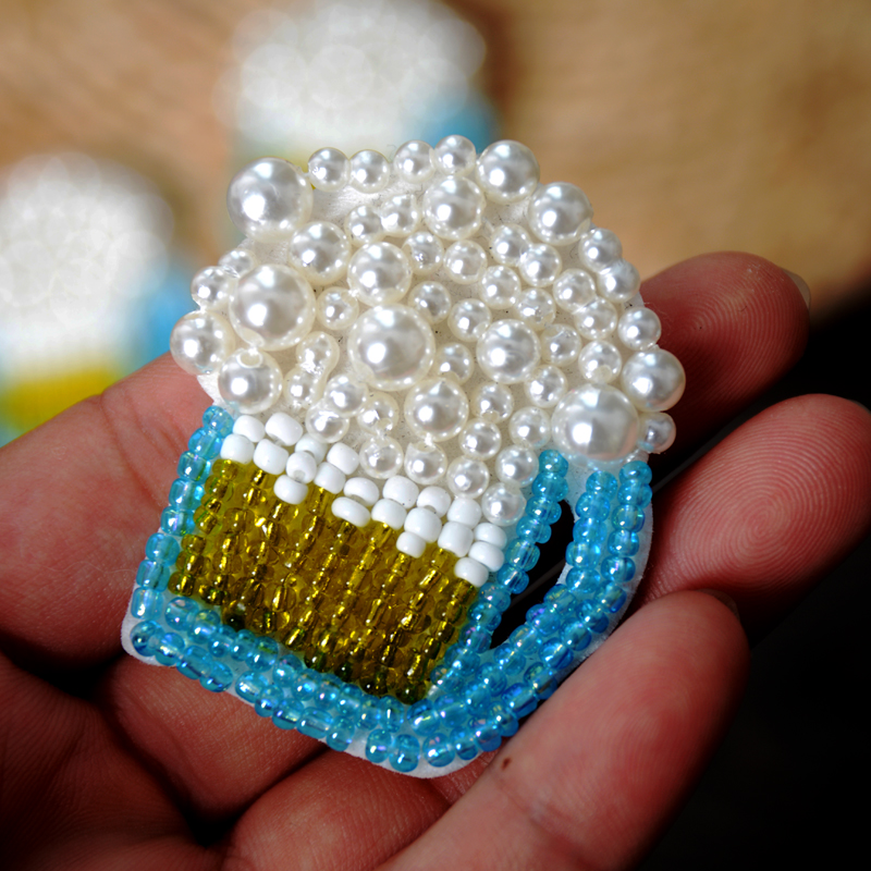 猫猫三重手工钉珠珍珠服装辅料