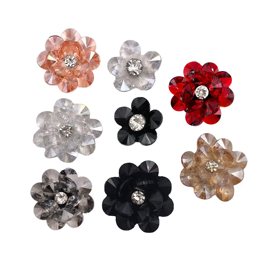 手工钉珠彩色水晶花朵布贴DIY服装辅料耳环鞋花帽子包包编花配饰,居家布艺,布贴,淘宝优惠券,粉丝福利购,淘宝优惠卷