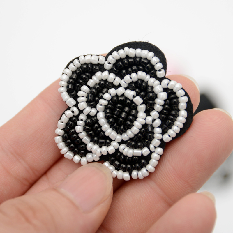 猫猫三手工珠米珠亮片布贴