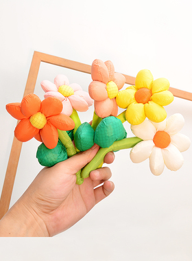 diy卡通玫瑰花朵胸针小号