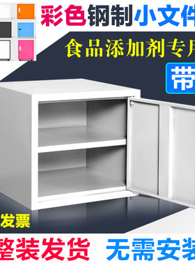 小型单门文件柜食品添加剂专用柜不锈钢双锁密码食品厂储物箱带锁