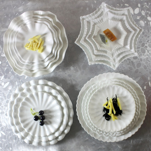 实用餐具纯白点心盘
