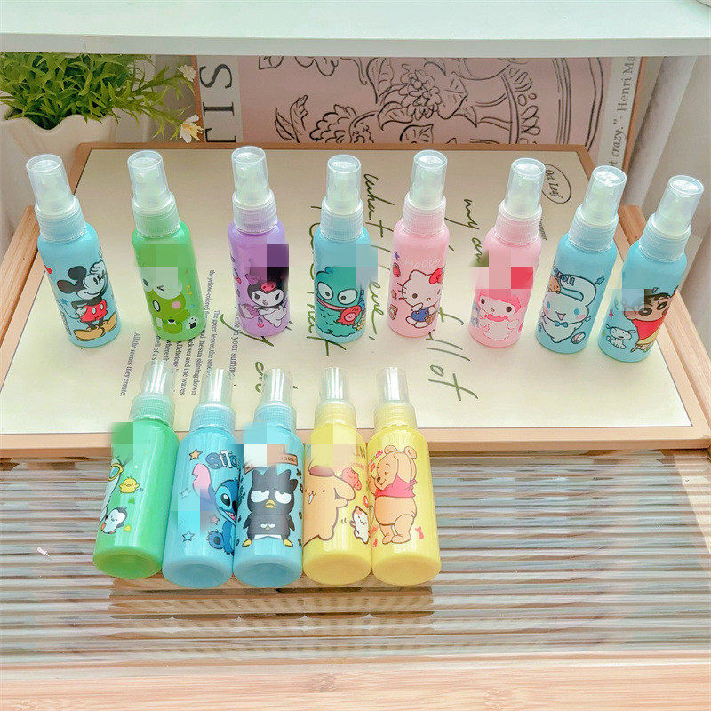 新款小鱼50ML喷雾瓶少女心便捷外出化妆水喷瓶驱蚊液分装瓶