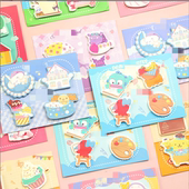 韩版 学生卡通可爱便条纸备忘手账贴 多梦许愿池异形组合便利贴