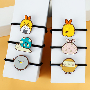 卡通女生头绳发饰橡皮筋发圈头饰儿童发圈发夹生物