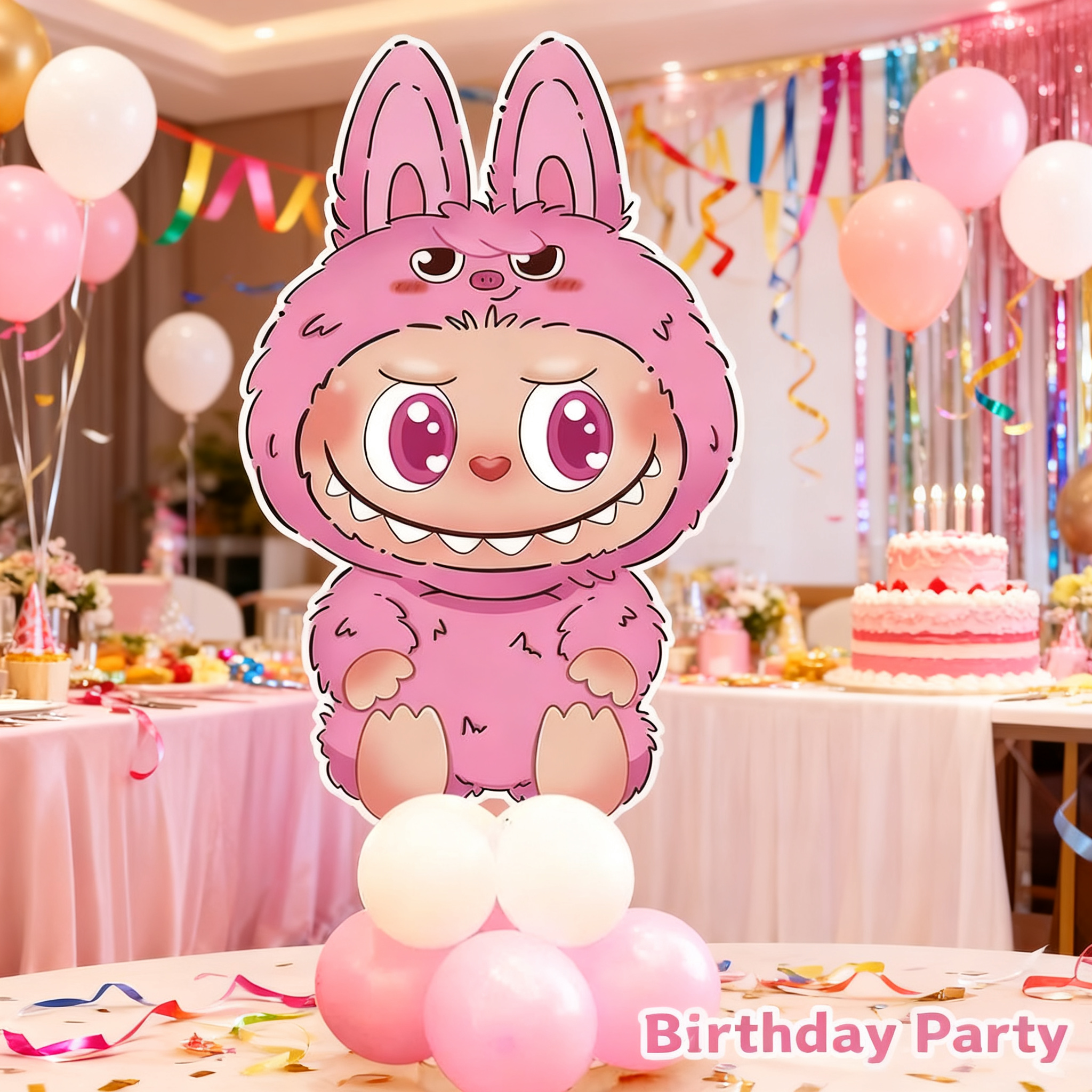 labubu迎宾板生日布置装饰周岁儿童男孩女孩KT板气球人形立牌派对,节庆用品/礼品,装扮布置套餐,淘宝优惠券,粉丝福利购,淘宝优惠卷