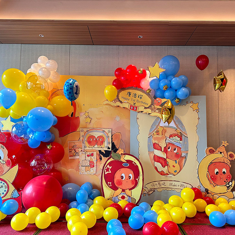 泡泡玛特星星人宝宝满月100天1周岁生日场景定制KT板气球氛围装饰,节庆用品/礼品,装扮布置套餐,淘宝优惠券,粉丝福利购,淘宝优惠卷