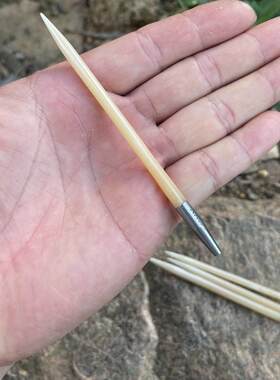定做 天然骆驼骨针毛衣针毛线环形针可拆卸环针棒针围巾编织工具