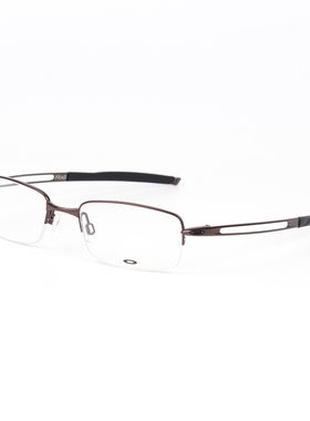 Oakley欧克利纯钛眼镜架FRAG OX5045-0253 棕色 半框 近视眼镜框