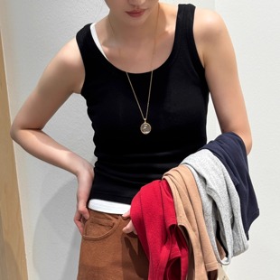 【TTDP】天天家澳洲进口纯天然棉多色背心经典修身内搭11111