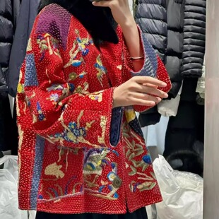 重工百鸟朝凤纯手工刺绣外套1245 天天家甄选系列新中式 TTDP