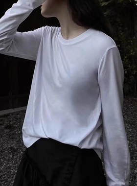 【TTDP】天天家万年经典丝光棉长袖基础款tee叠搭单穿皆可T12184