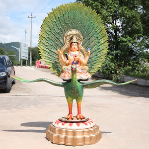 孔雀明王树脂孔雀明王工艺品