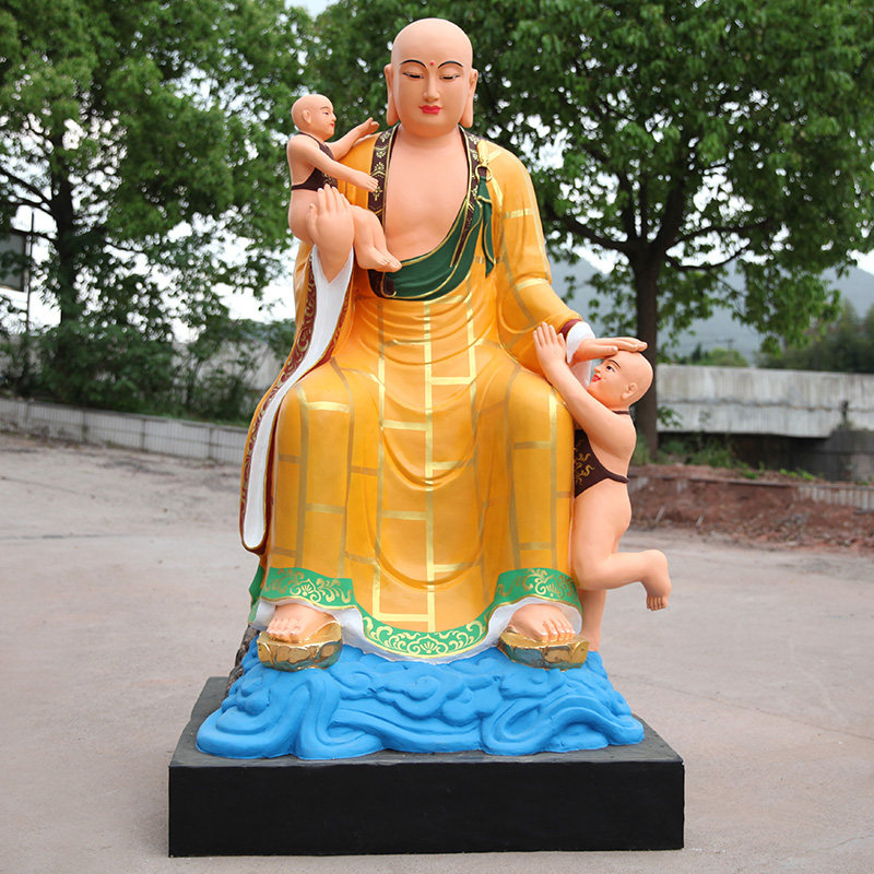 寺庙大佛像2米1抱婴地藏王树脂玻璃钢抱婴地藏王菩萨九华山地藏