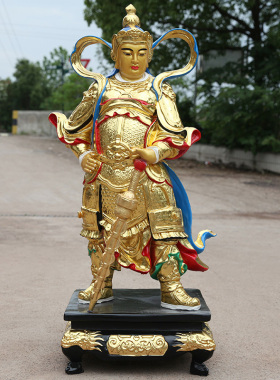 寺庙伽蓝菩萨韦陀关公树脂佛像