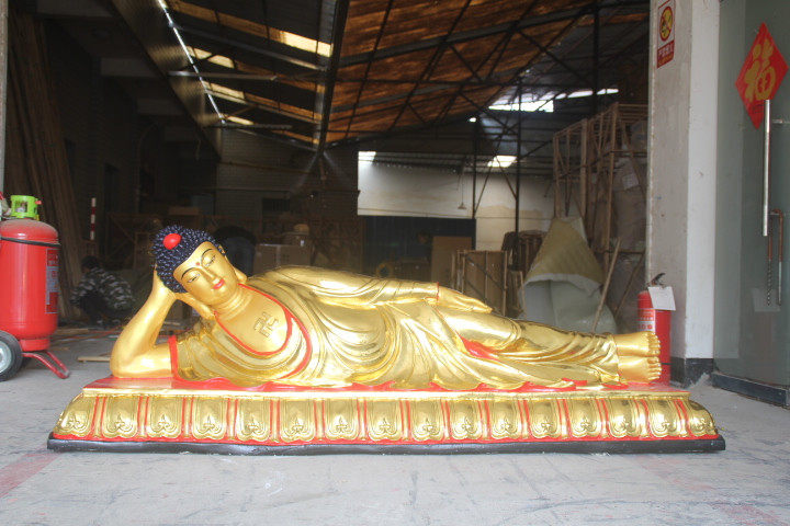 树脂鎏金彩绘寺庙佛像