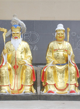 寺庙树脂玻璃钢鎏金彩绘佛像