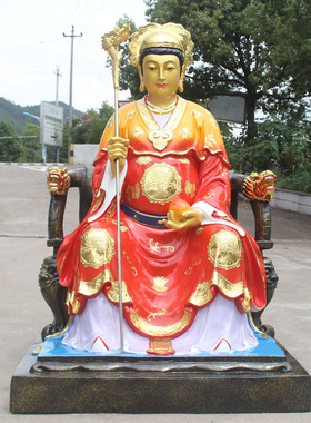 家用神像树脂玻璃钢泰山奶奶佛像