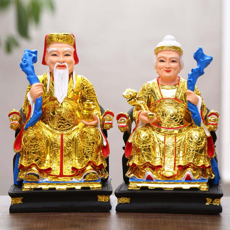 神像风水摆件树脂土地爷