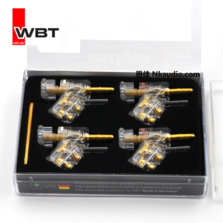 德国 WBT-0610Cu 喇叭枪头 香蕉插头 4只/盒