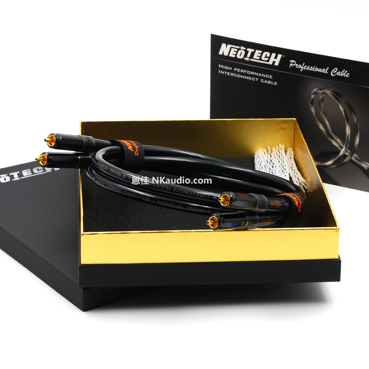 NEOTECH尼威特 万隆 NEMOI-3220矩形UPOCC6N单晶铜 方芯RCA信号线