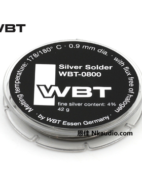 原装德国 WBT-0800 焊锡含银4%  42g 线径0.9mm含银焊锡
