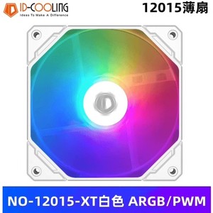 ID-COOLING NO-12015-XT ARGB厚15mm超薄PWM温控12cm机箱散热风扇