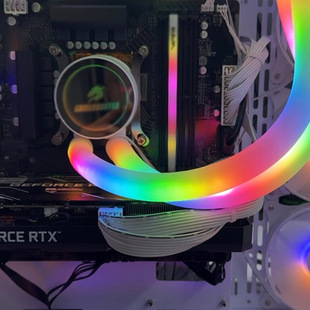 ARGB神光同步DIY装饰水冷霓虹套管马甲ARGB发光线机箱酷炫转接器