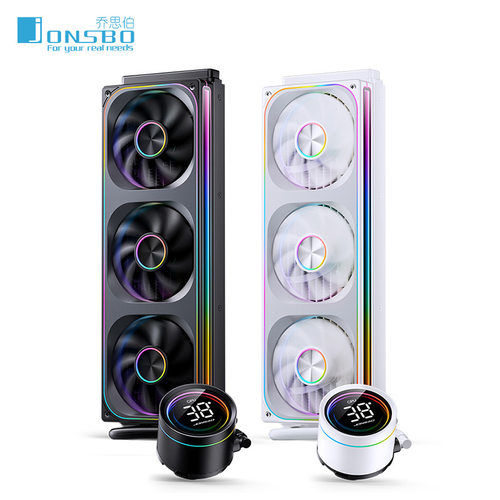 乔思伯TH360一体式水冷数显ARGB电脑CPU风扇联体TH240水冷散热器
