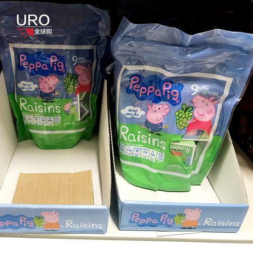 英国佩佩猪小妹小猪儿童葡萄干