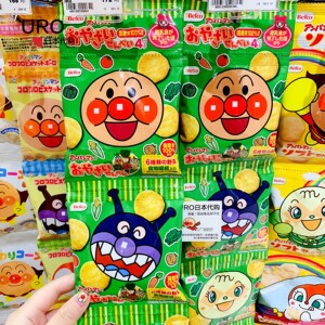 日本栗山米菓面包超人仙贝宝宝磨牙饼干无添加蔬菜米饼儿童零食