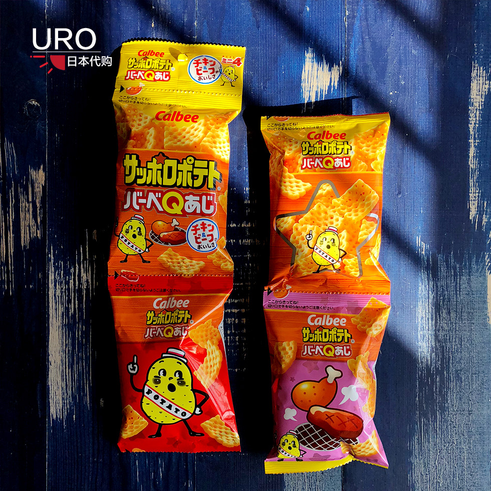 日本卡乐比儿童烤肉味薯格薯片