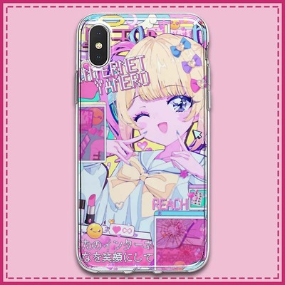 主播女孩粉狂喜甜美游戏手机壳