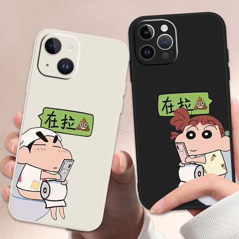 笑喷！蜡笔小新“在拉”手机壳