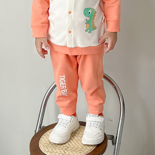 宽松运动宝宝裤子外穿舒绒棉1两岁韩版男女童婴幼儿长裤春秋卫裤