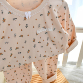 婴幼儿秋衣秋裤 内衣分体冬卫衣内搭贴身家居服一岁女宝宝内衣套装