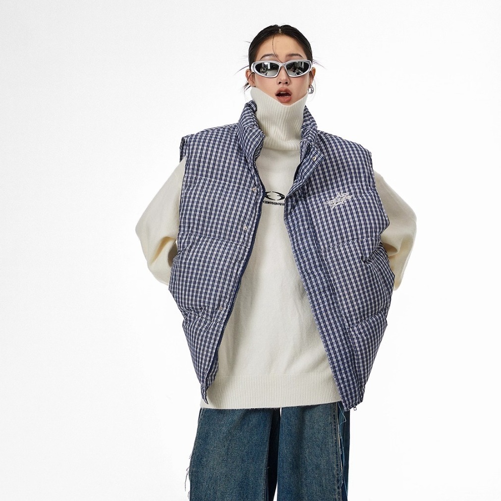 大牌专柜白鸭绒羽绒服情侣款马甲