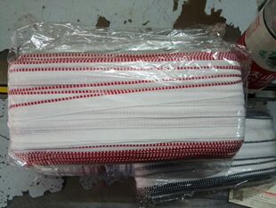 红白黑白蓝白色书边带/堵头布/书头带/笃头布/精装耗材/相册布头