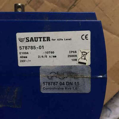 ALFA LAVAL SAUTER 578785-01 CONTROL VALVE 578787 DN15 DN20议