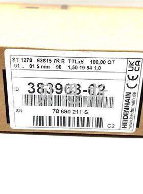 ST1278 TTLx5 ID:383963-02 heidenhain海德汉原装长度计编码询价