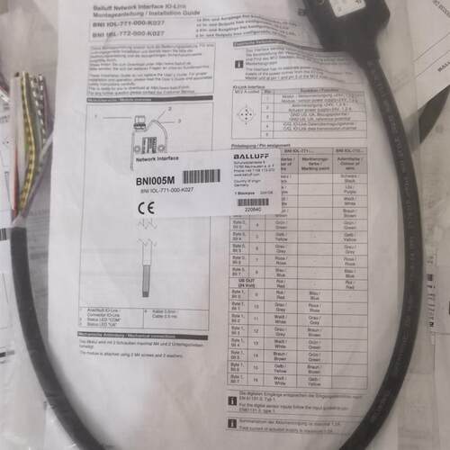 全新原装BALLUFF巴鲁夫 BNI005M BNI IOL-771-000-K027 现货询价