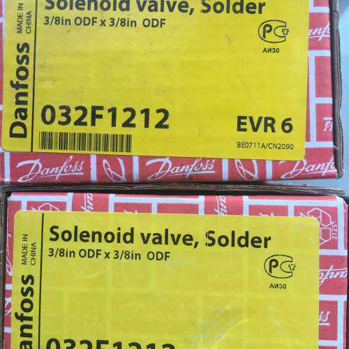 Danfoss 032F1212 EVR6 032F1212冷冻机组电磁阀10mm3/8焊口议价