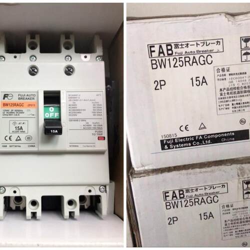 原装FUJI/富士 塑壳断路器BW125RAGC 2P 15A询价