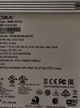 MOXA AWK-3131A-EU 三合一 工业级无线  AWK-3131A-EU-T议价