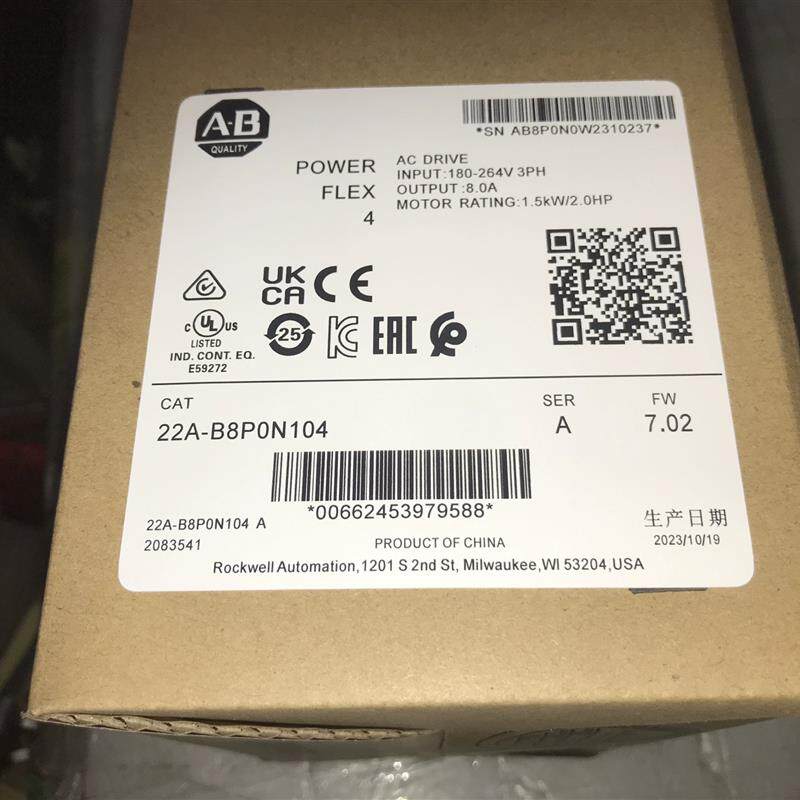 AB变频器22A-a2p3/a4p5/a8p0/a6p8/A9P6n103/113/104/114议价询价