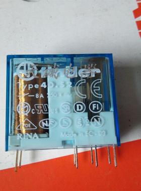 原装正品finder芬德继电器Type40.52 8A 250V底座95.95.3现货询价