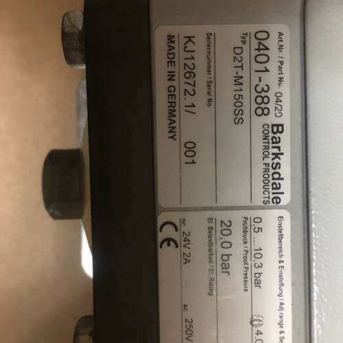 Barksdale D2T-M150SS  Barksdale 0401-388全新 议价