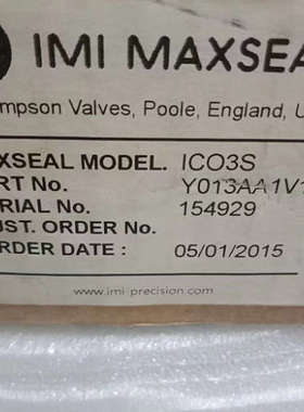 电磁阀Y013AA1V1BS 英国诺冠NORGREN ICO3S 154929 SIRA ATEX1156