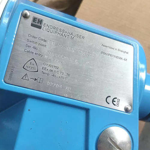 德国E+H隔离防爆 液压开关  510066M8026 ETL50-YGN2AA4G7A IP66